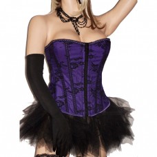 Ravishing Purple Burlesque Corset & Tutu Skirt
