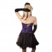 Ravishing Purple Burlesque Corset & Long Skirt