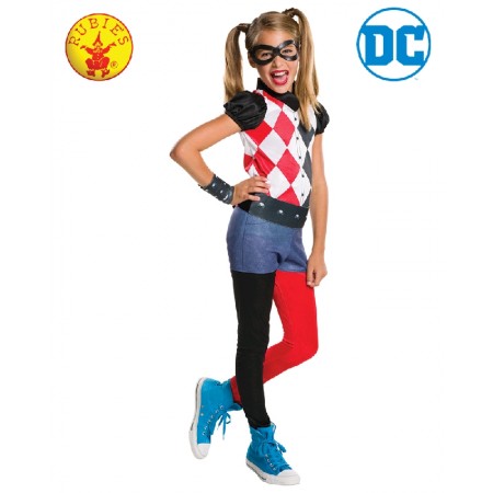 Girls DC Harley Quinn Movie Theme Costume