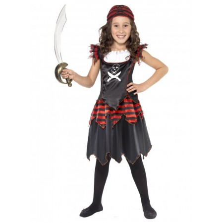 Girls Pirate Skull Costume