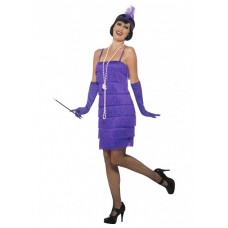 1920's Purple Flapper Costume 
