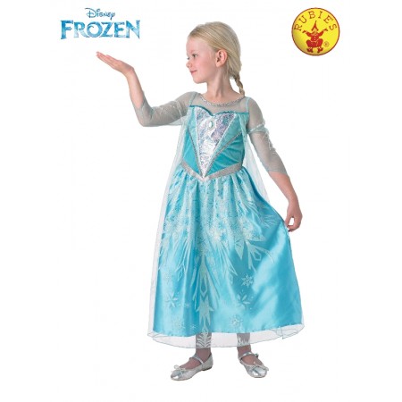 Girls Bookweek Fairytale Elsa Frozen Premium Costume