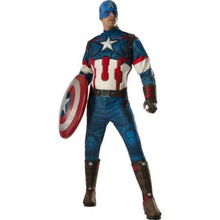 Deluxe Captain America Avengers 2 Mens Costume