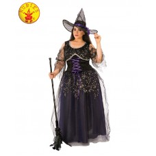 Deluxe Gothic Midnight Witch Plus Size Costume