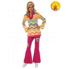 1970's 1960's Hippie Mod Girl Costume