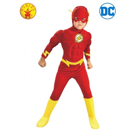 The Flash Deluxe Kids Muscle Chest Costume