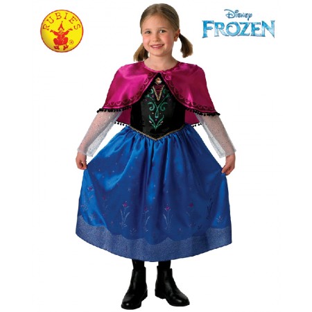 Girls Bookweek Fairytale Anna Frozen Deluxe Costume