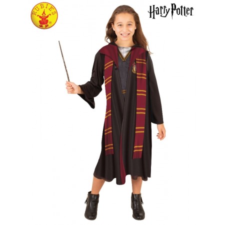 Kids Harry Potter Hermione Hooded Robe Costume 