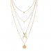 Festival Gold Moon Multi-Layer Necklace
