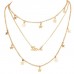 Festival Gold Love & Star Multi-Layer Necklace