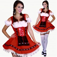 Dirndl Red Oktoberfest Costume