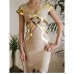 Nude Lola Sequin Bodycon Bandage Dress