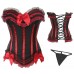 Burlesque Red Corset Top - Plus Size