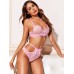 Florence Pink Lace Underwire Bra Set