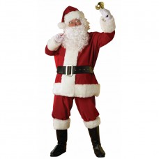 Deluxe Mens Santa Claus Christmas Suit