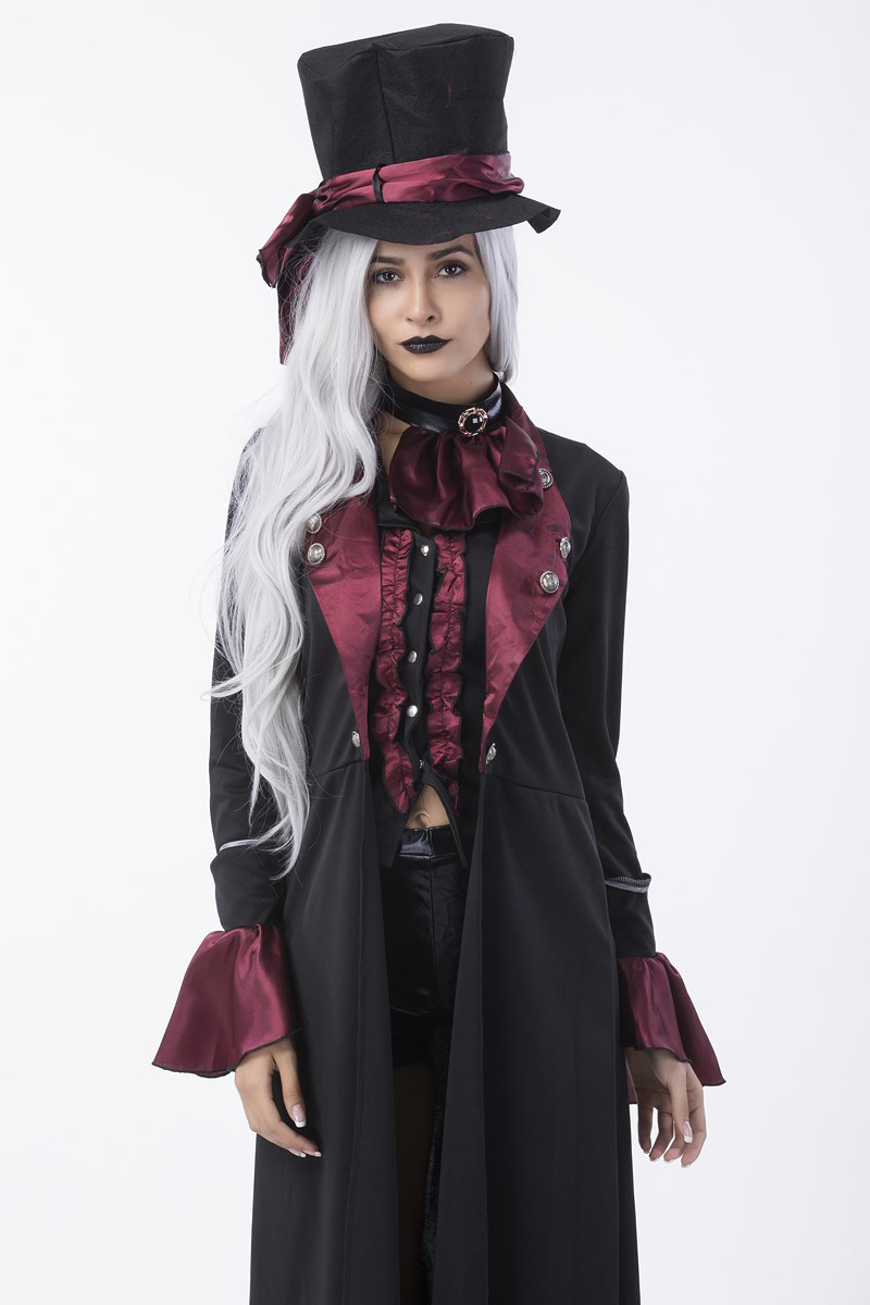 Gothic Steampunk Vampire Womens Costume.
