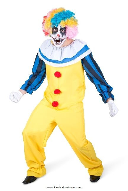 Classy Couture - Clown Mens Costume | Men's Circus & Clown Costumes |Scary Clown IT Mens Costume ...