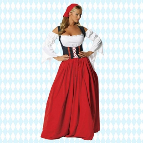 Swiss Miss Bavarian Maid Oktoberfest Costume