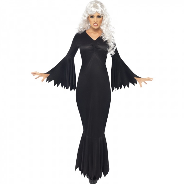 Midnight Vamp Morticia Elvira Halloween Costume 