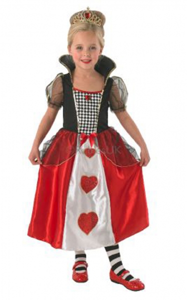 Girls Fairytale Queen of Hearts Costume