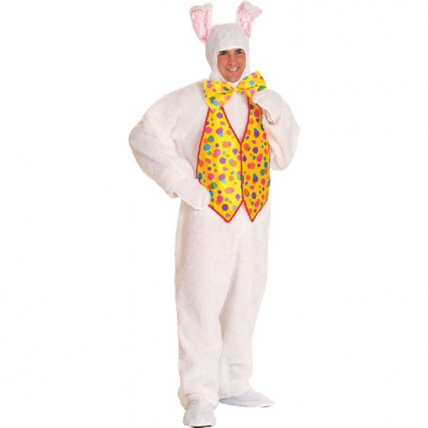 Unisex Adult Mascot Plush Easter Bunny Rabbit Costume