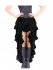 Black Steampunk Faux Leather Corset & Ruffle Skirt Set