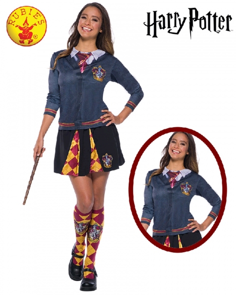 Womens Youth Harry Potter Skirt Set Costume Gryffindor