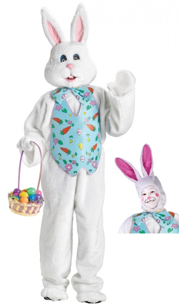Deluxe Mascot Plush Easter Bunny Costume