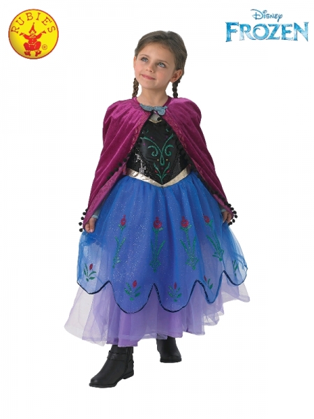 Girls Bookweek Fairytale Anna Frozen Premium Costume