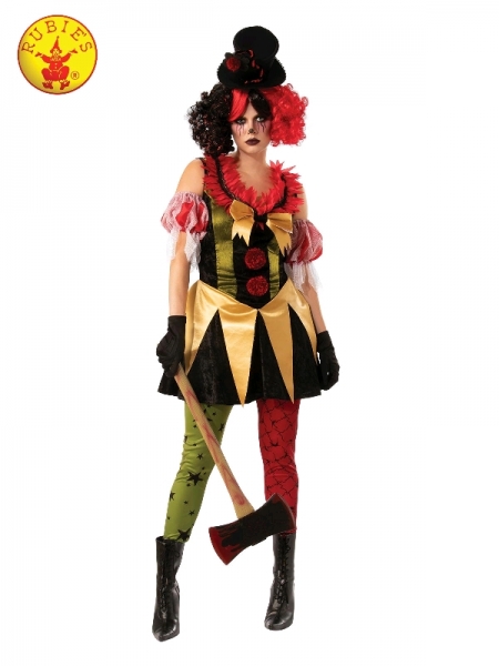 Evil Zombie Clown Womens Costume