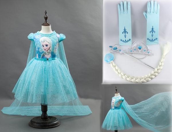 Girls Frozen Elsa Dress