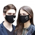 BLACK Washable Reusable Cotton Face Mask W Designs