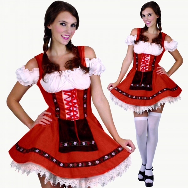 Dirndl Red Oktoberfest Costume
