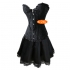 Gothic Burlesque Corset & Long Skirt-Plus Size