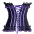 Plus Size Purple Burlesque Corset & Skirt