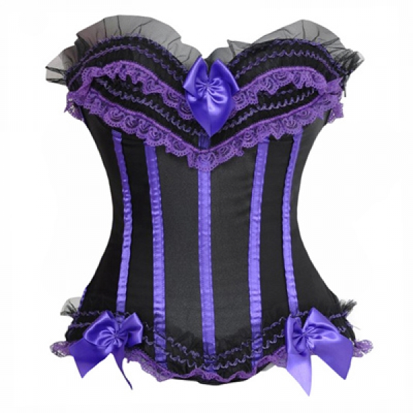 Purple Burlesque Corset Top
