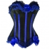 Blue Burlesque Corset Top